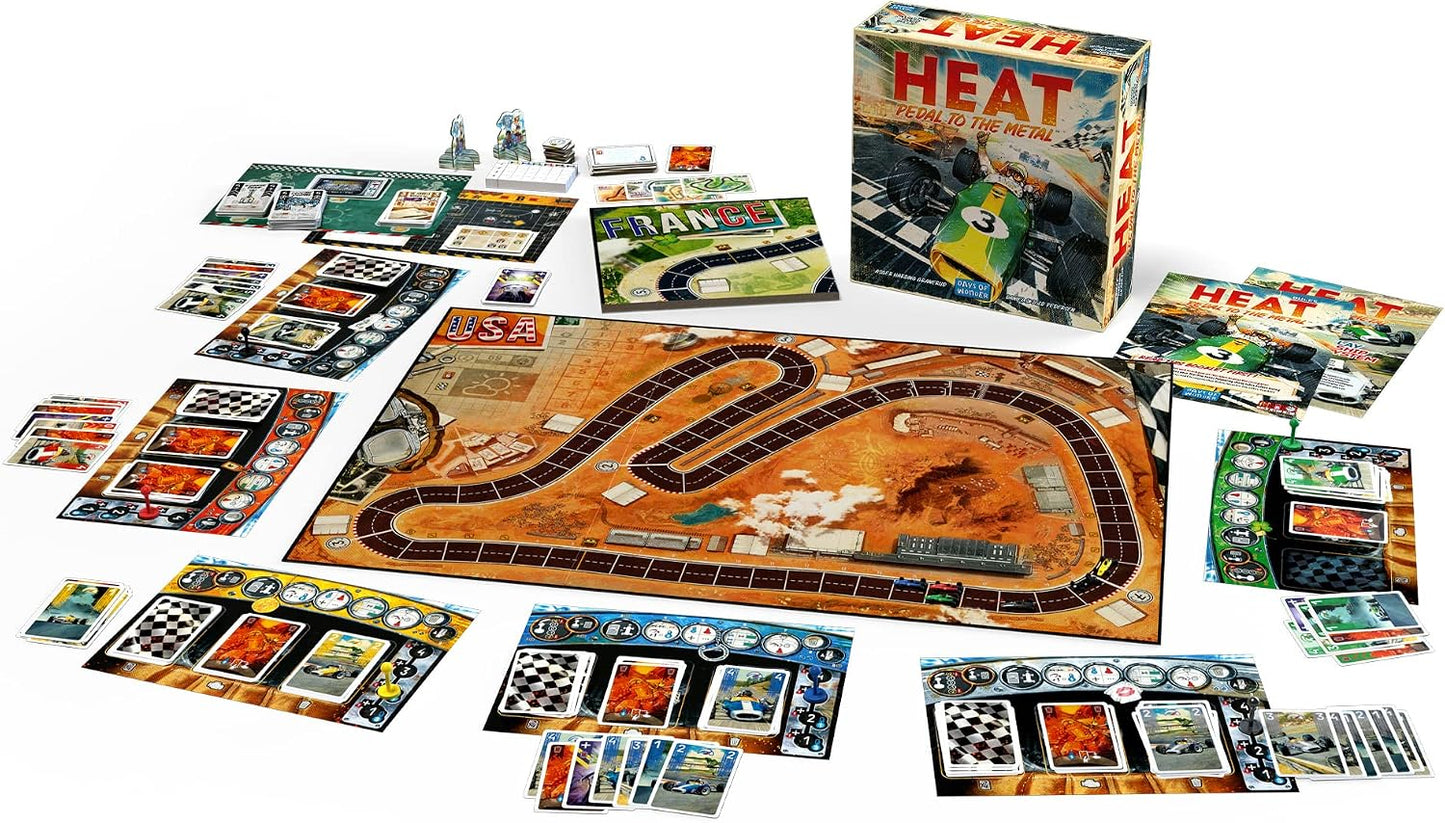 Asmodee HEAT: Pedal to the Metal - Juego de mesa intenso de carrera...