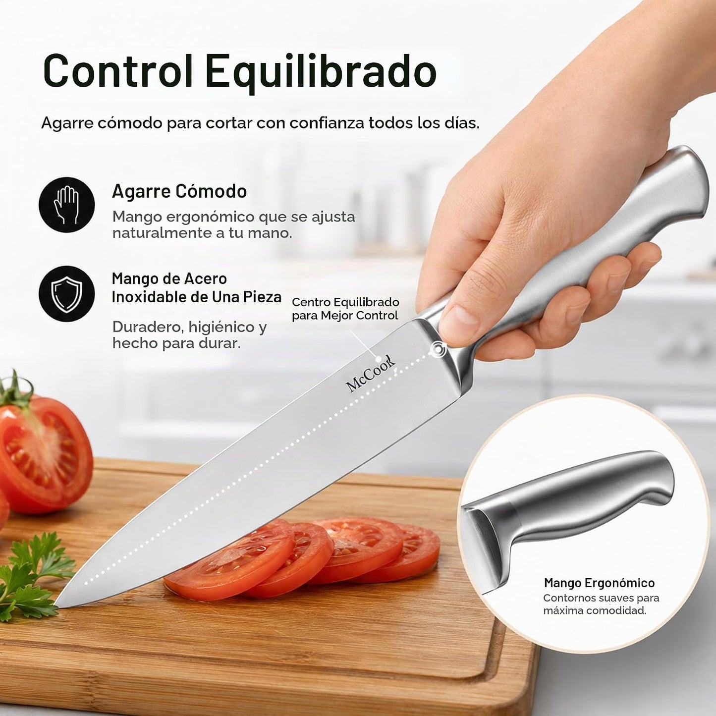 McCook® Juegos de cuchillos, juegos de bloques de cuchillos de coci...