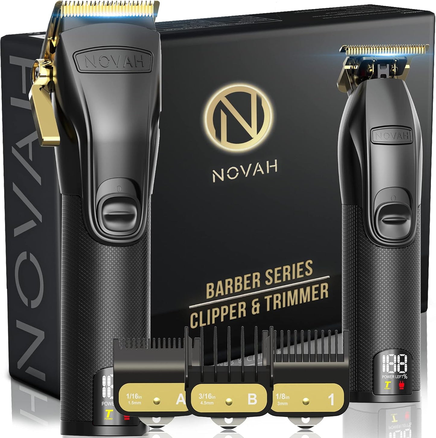 Novah® Cortadoras de Cabello Profesionales para Hombres, Cortadoras...