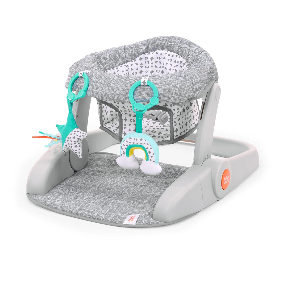 Bright Starts Learn-to-Sit Asiento de suelo para bebé, 2 posiciones...