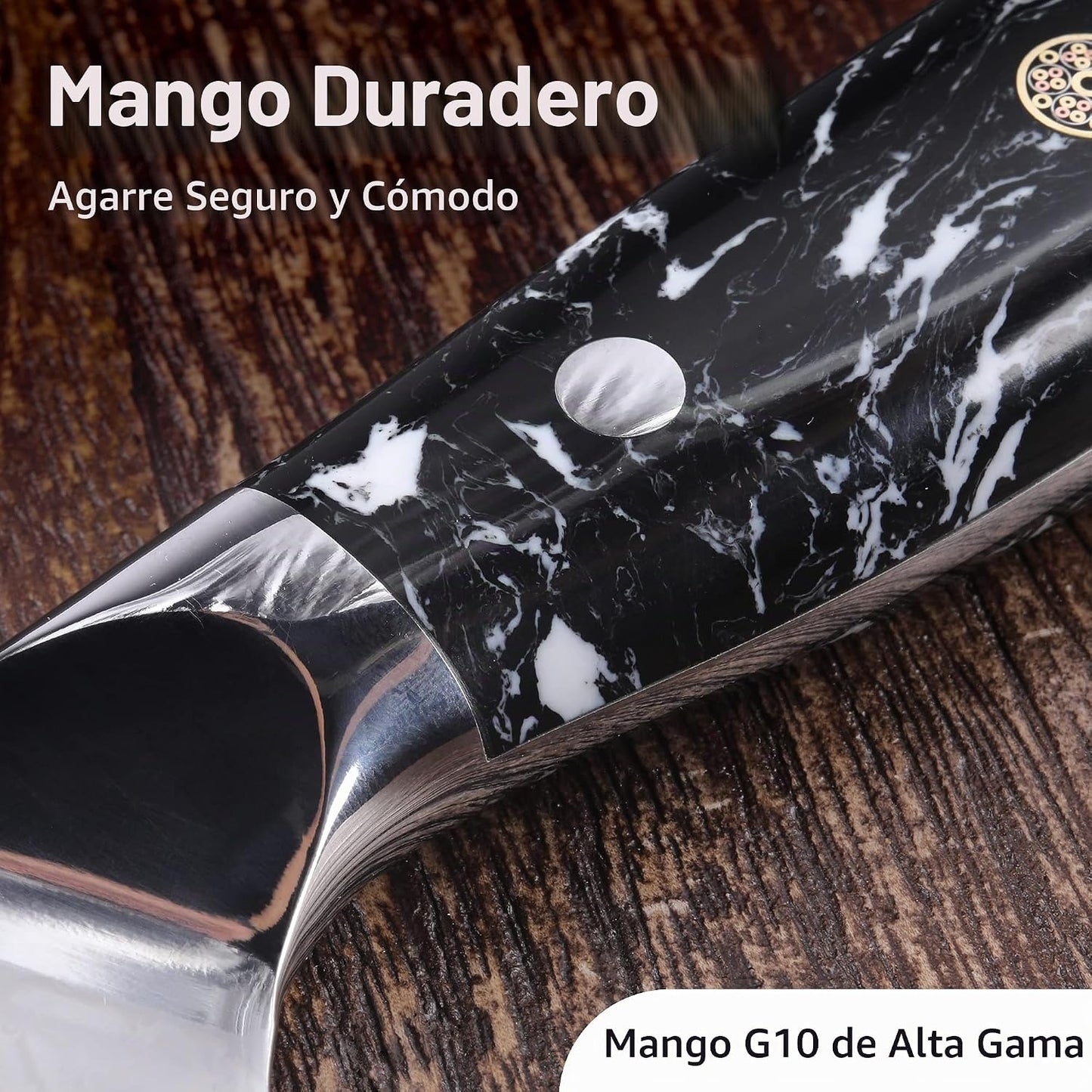EXCALIBLADES Cuchillo de chef de 8 pulgadas \u2013 Cuchillo de coci...