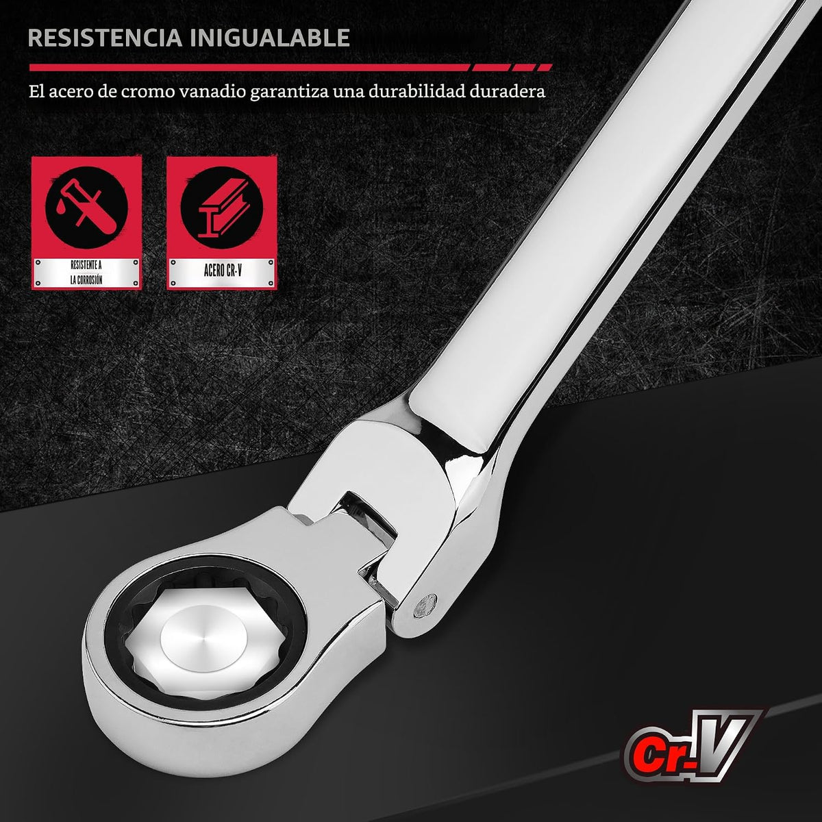 Juego de llaves de trinquete extralargas de cabeza flexible, juego...