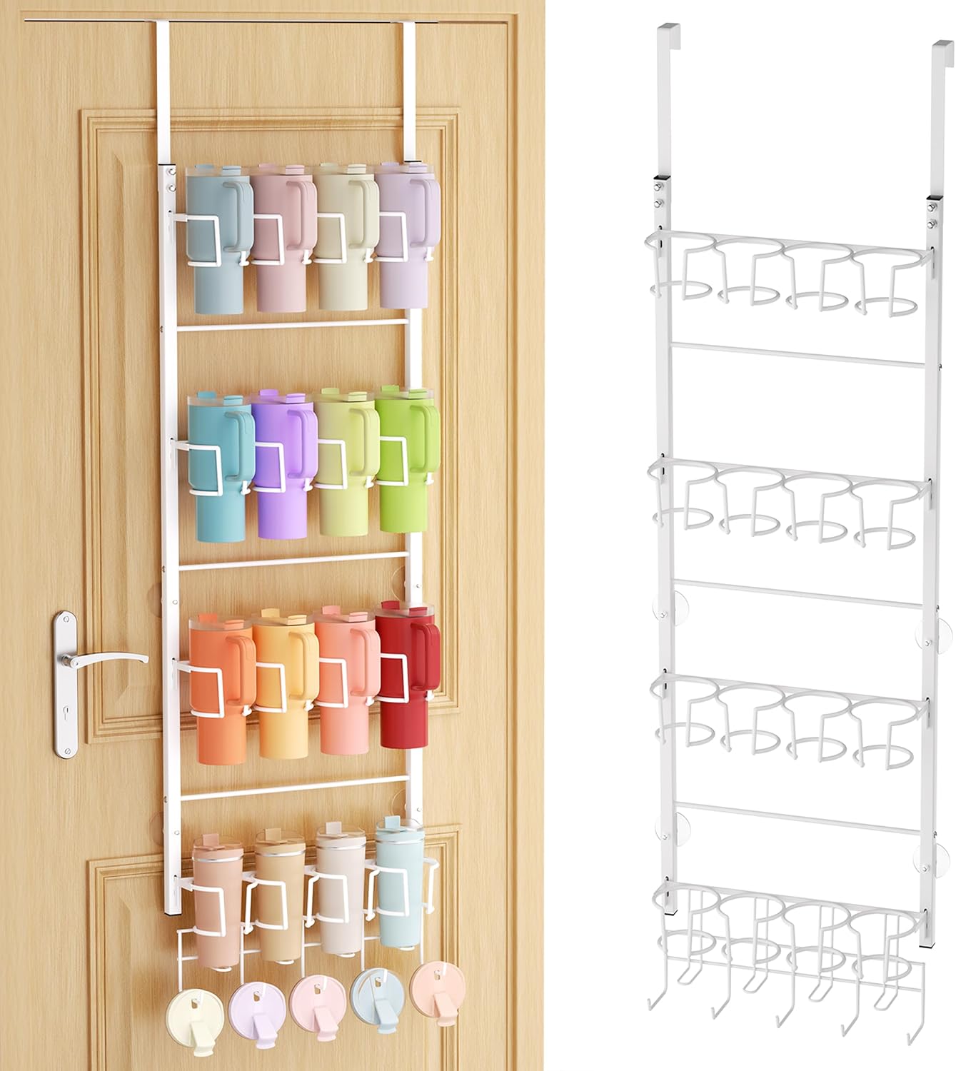 SWTYMIKI Organizador de botellas de agua de 3 niveles, soporte para...