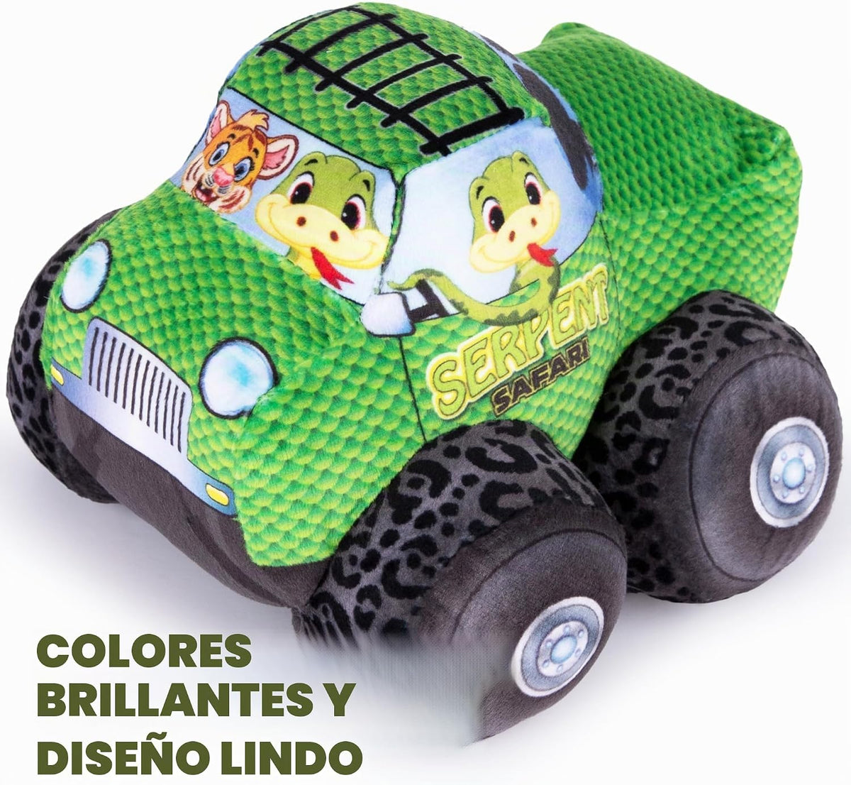 ArtCreativity Diseño de safari de camión monstruo de felpa, camión...