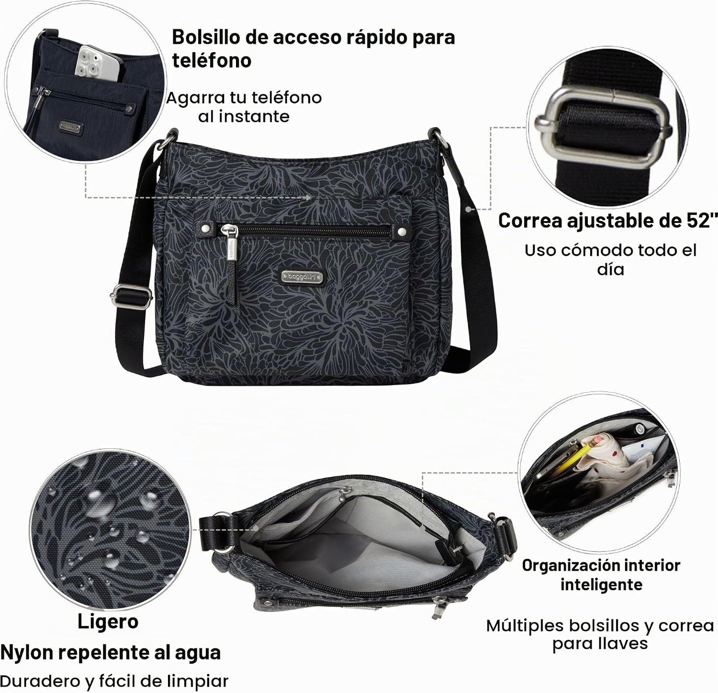 Baggallini La nueva colección clásica Uptown Bagg