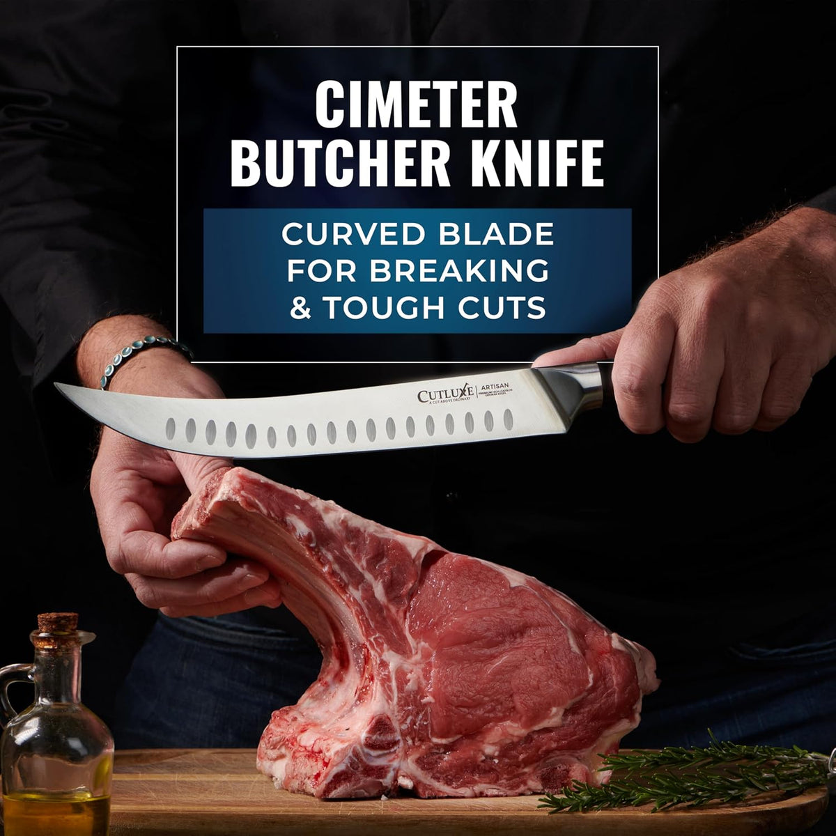 Set de cuchillos de carnicero Cutluxe \u2013 Cuchillo para carne de...