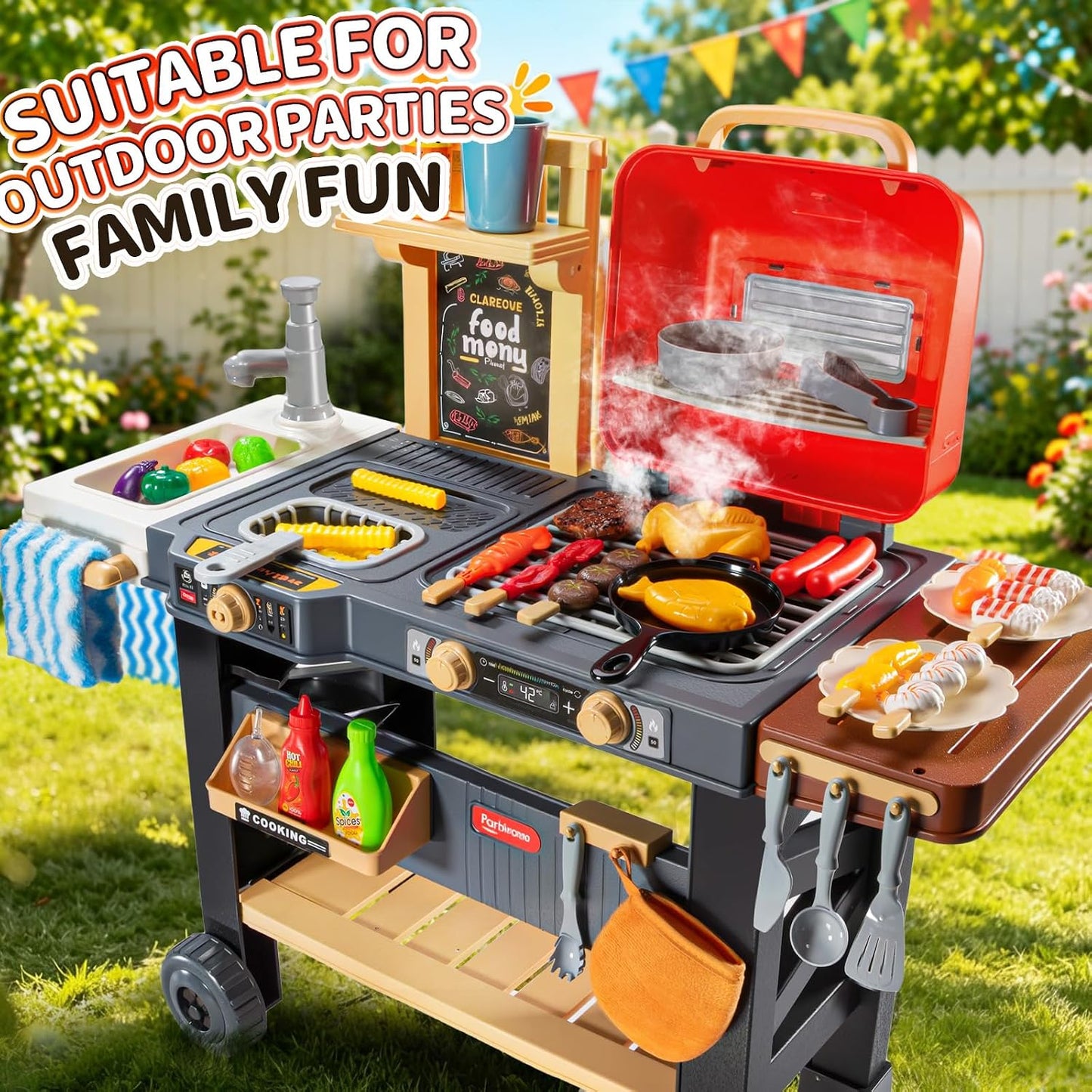 KIZONLY Juguetes de cocina para niños - Versión actualizada Juego d...