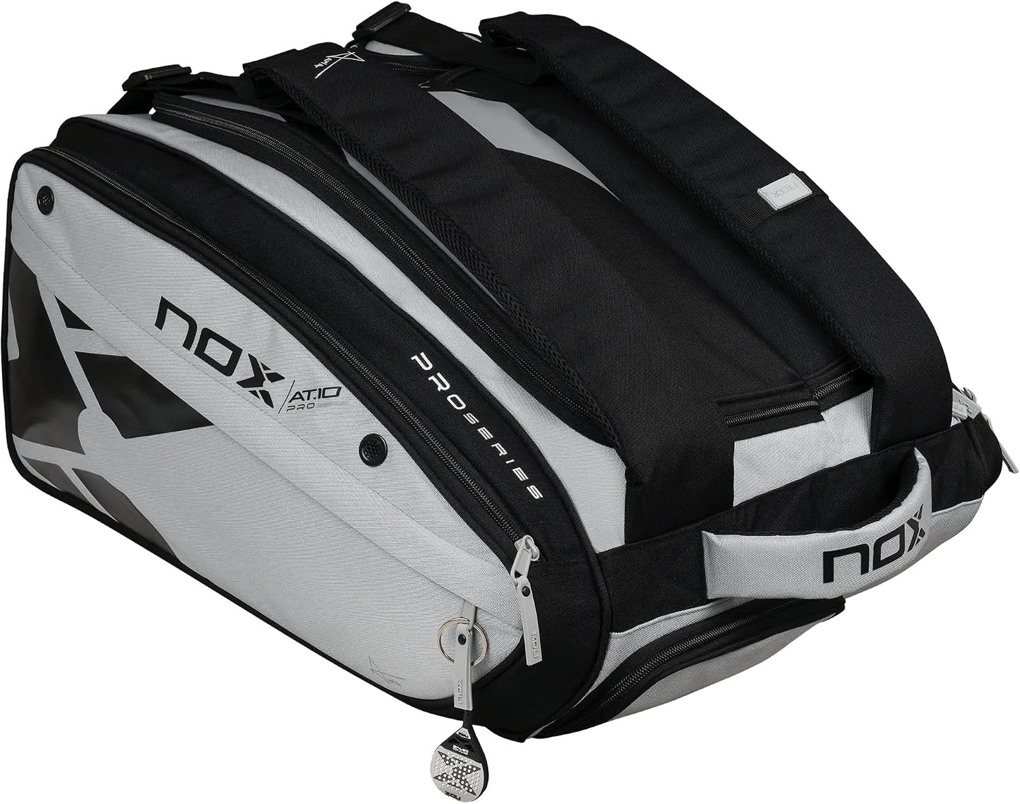 Bolso de pádel compacto NOX AT10 Competition XL | Paletero Versátil...