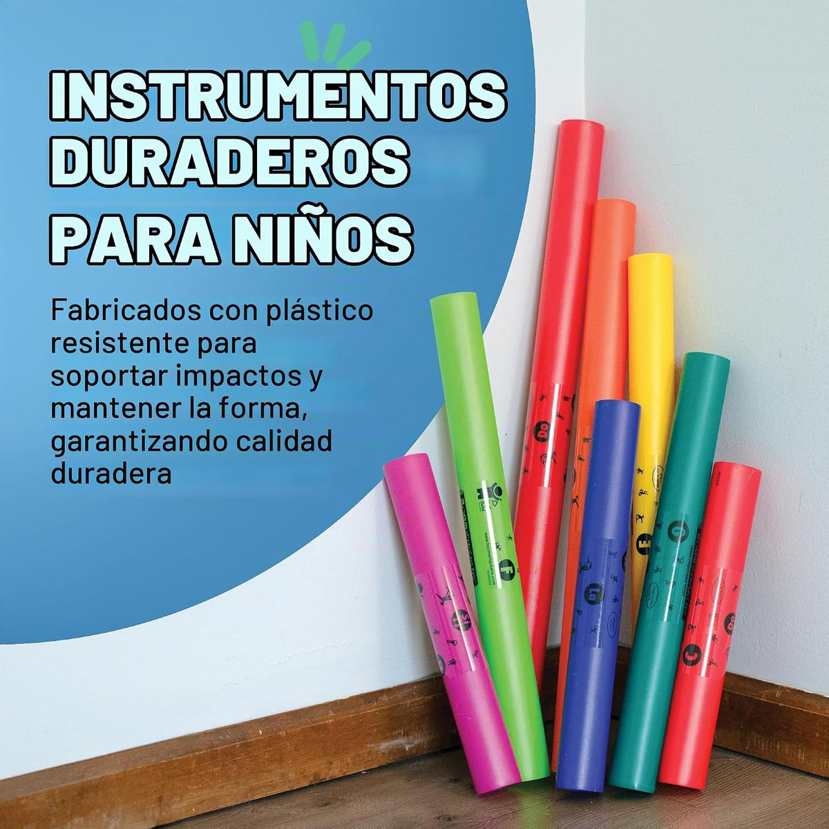 Constructive Playthings Boomwhackers Music - Tubos de sonido sensor...