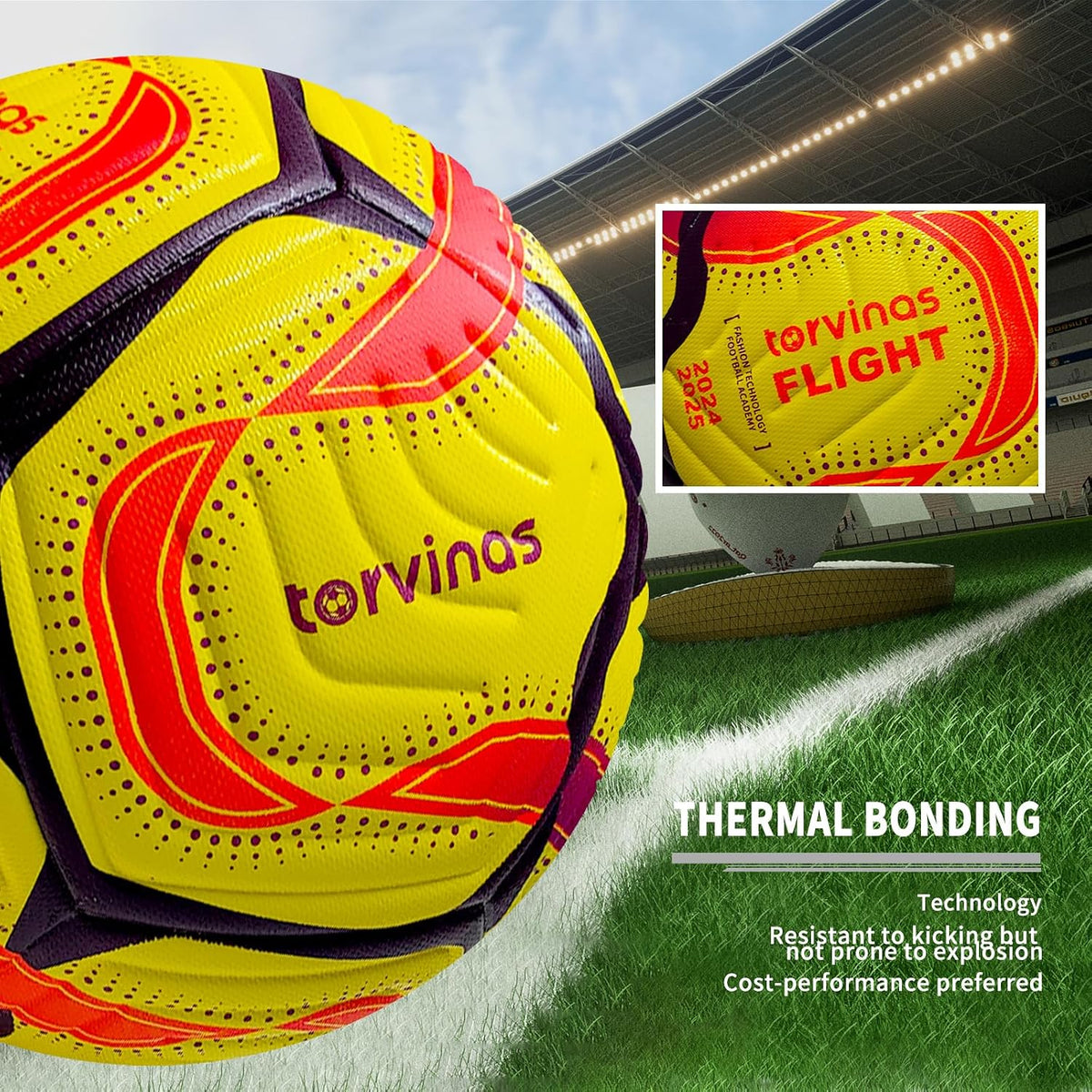 Torvinas Balón de fútbol Tamaño 5,4 \u2013 Piel sintética impermeab...
