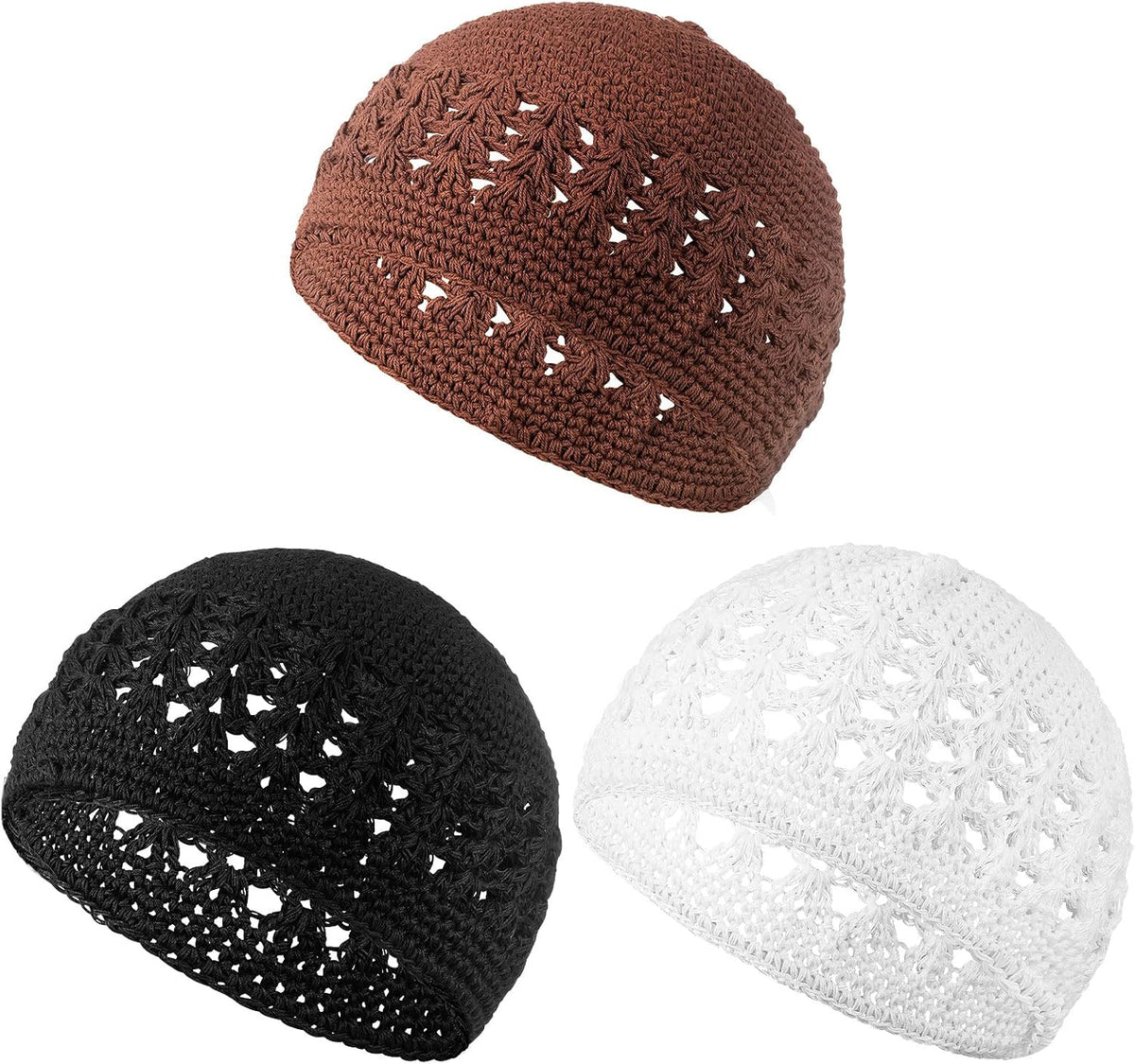 Boyiee Gorros de Punto Kufi Gorro de Ganchillo Gorros de Calavera G...