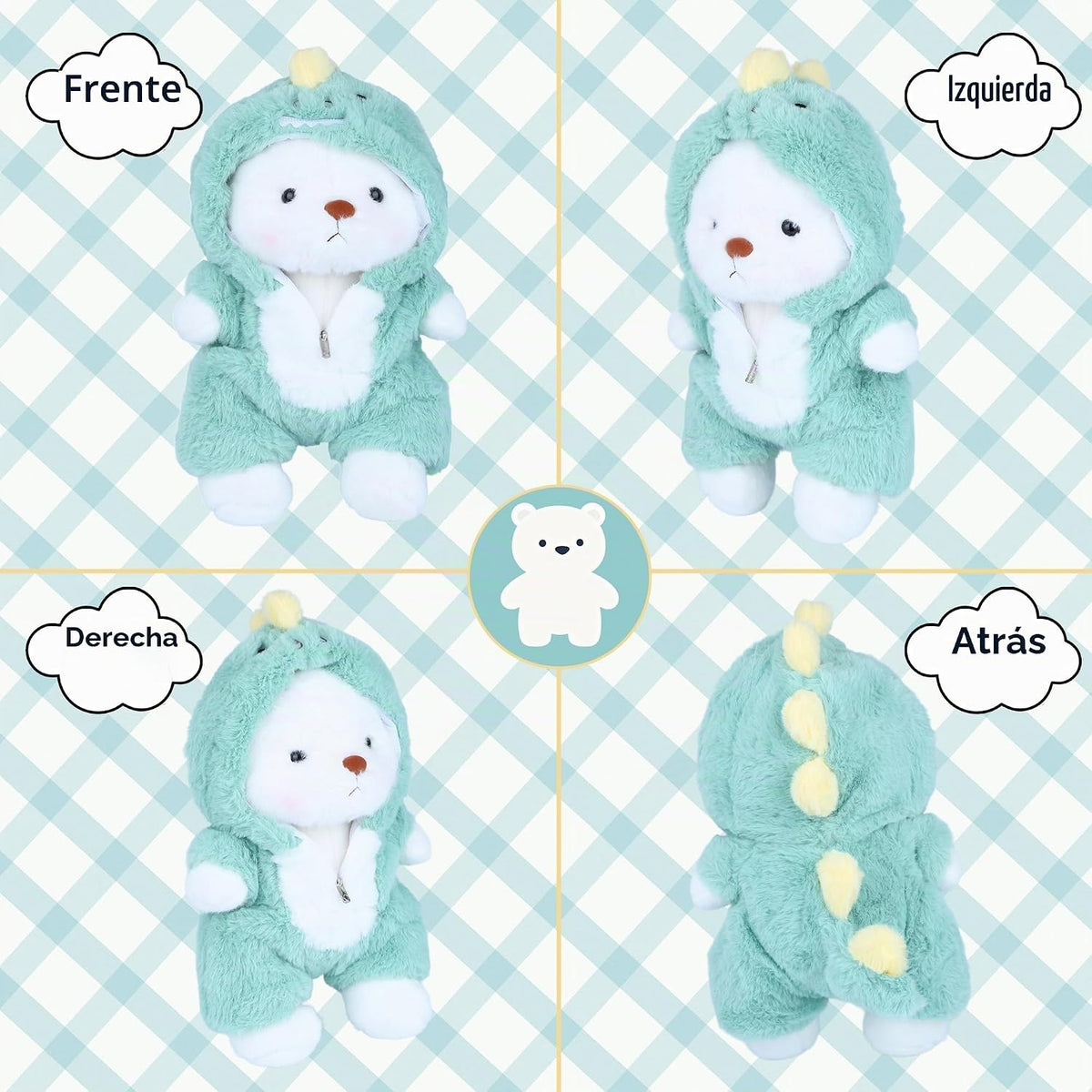 Animal de Peluche Oso Teddy, Juguetes de Peluche Oso Teddy con Capu...