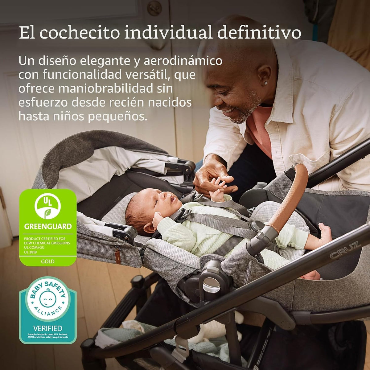 UPPAbaby Cruz V3 tamaño completo, desde el nacimiento, compatible c...