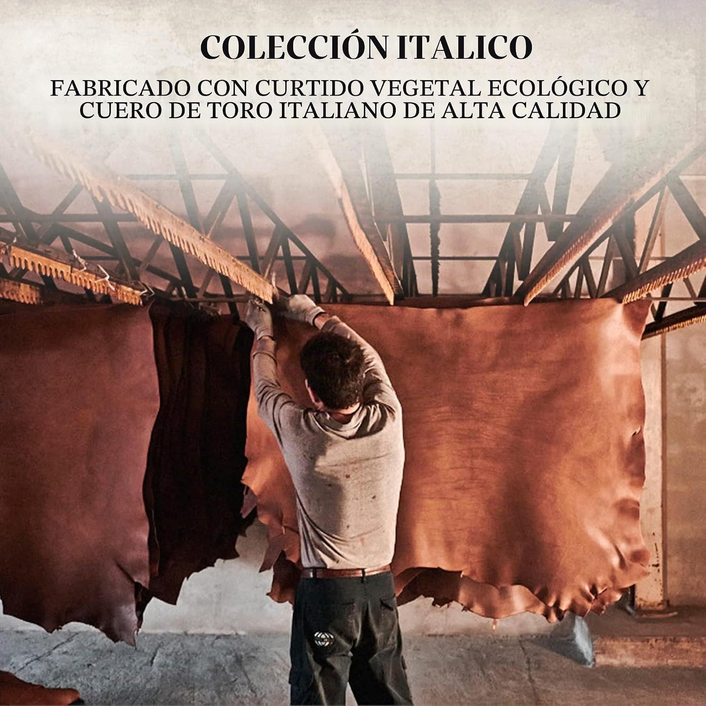 Tony Perotti Billetera plegable de cuero italiano para hombre - Car...