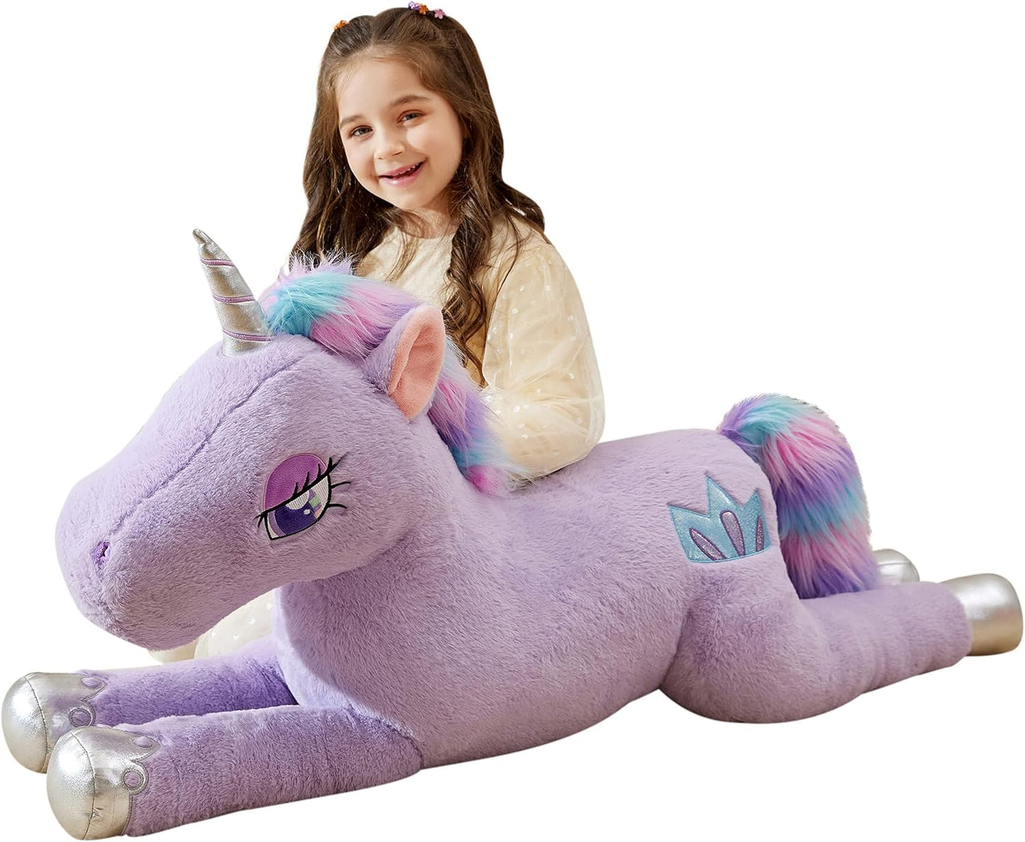 IKASA Animal de Peluche de Unicornio Gigante, Juguetes Suaves Grand...