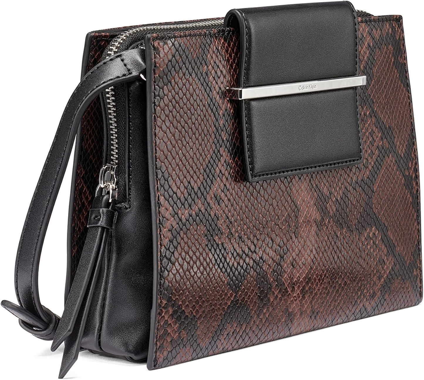 Calvin Klein Bandolera Sybil con triple compartimento para mujer