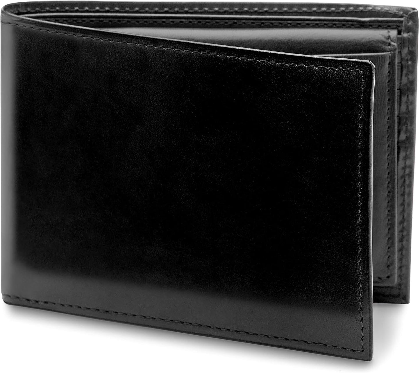 Bosca Billetera de cuero italiano de crédito para hombre con tarjet...