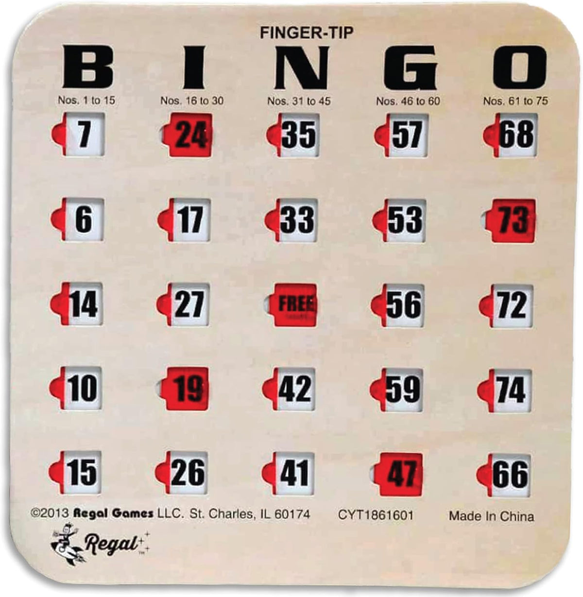Cartas de bingo a granel de Regal Bingo con ventanas deslizantes -...