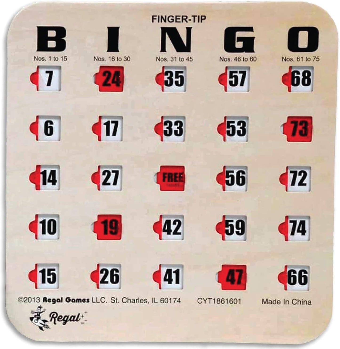 Cartas de bingo a granel de Regal Bingo con ventanas deslizantes -...