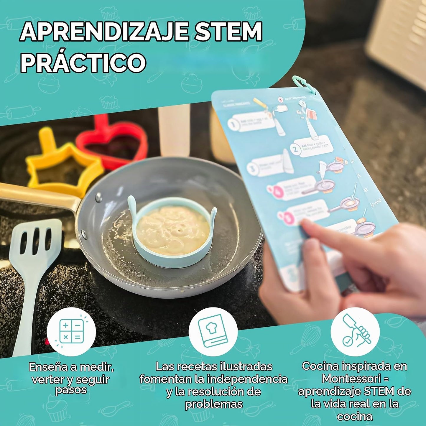 Tovla Jr. Kit definitivo para hacer panqueques para niños - Diversi...