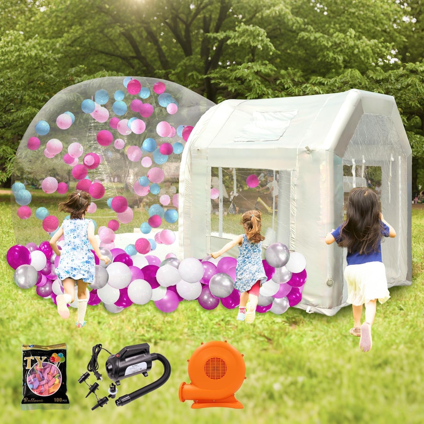 Cúpula inflable de la casa de la burbuja de 10ft para los niños, ti...