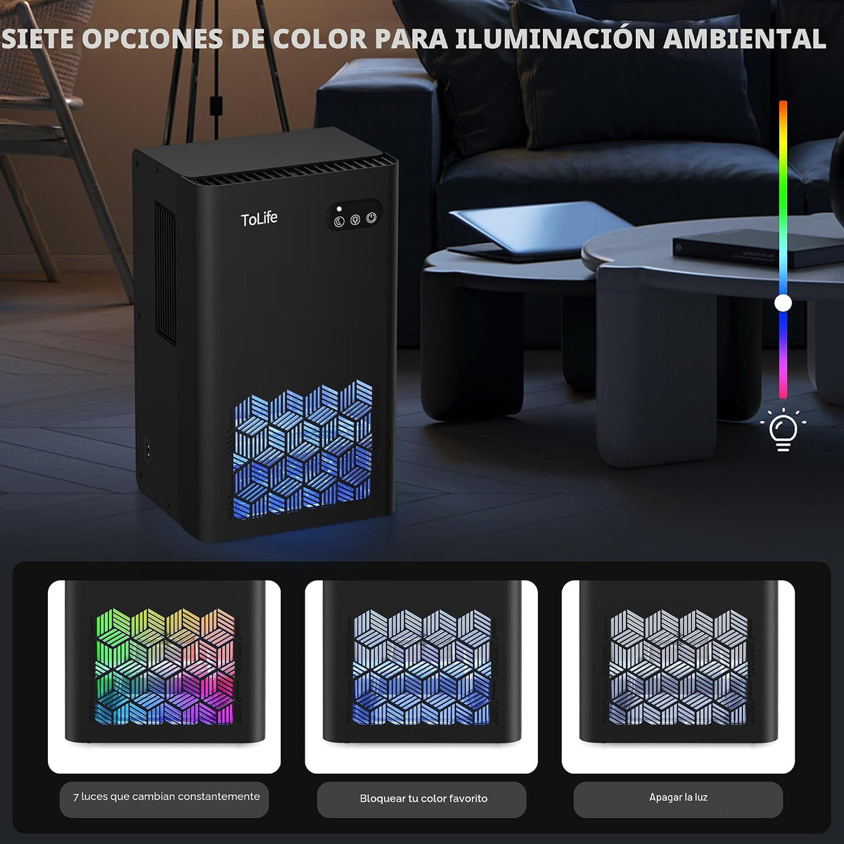 ToLife Deshumidificador, 1000 pies cuadrados tanque de 95 onzas con...