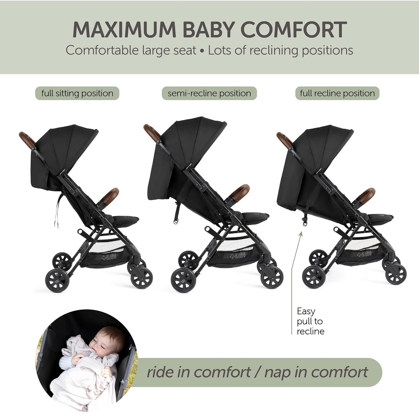 Cochecito de viaje ligero para bebés y niños pequeños - Cochecito f...