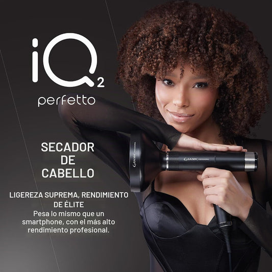GA.MA iQ2 Perfetto - Secador de pelo con motor turbo inteligente de...