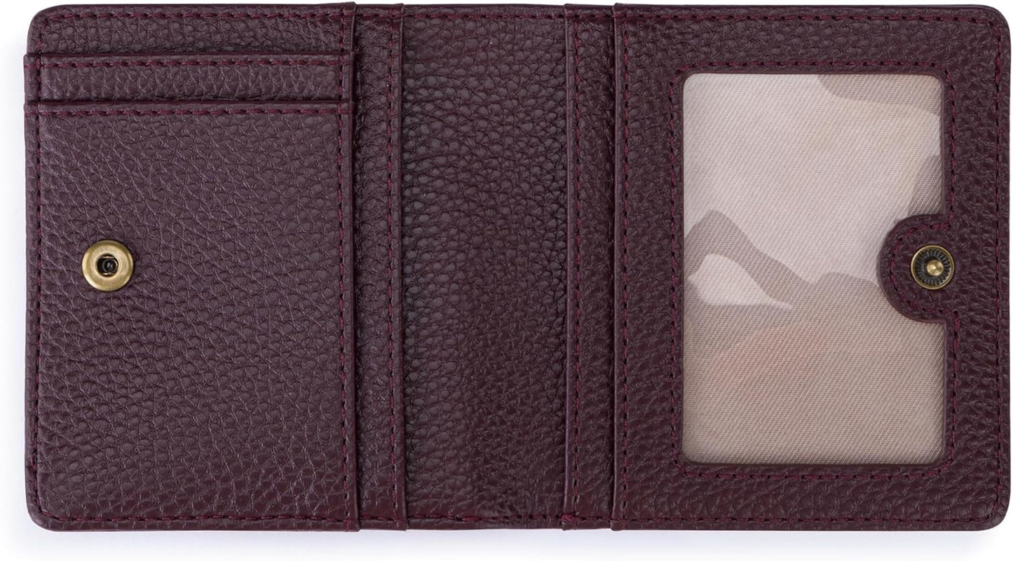 The Sak Mira Small Leather Wallet - Cartera para mujer, cierre a pr...