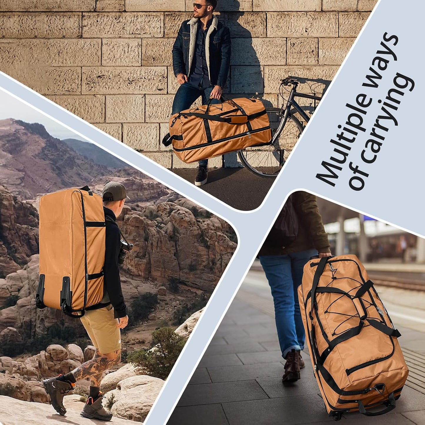 Vrtisa - Bolsa de viaje plegable de 110L expandible a 140L de 32...