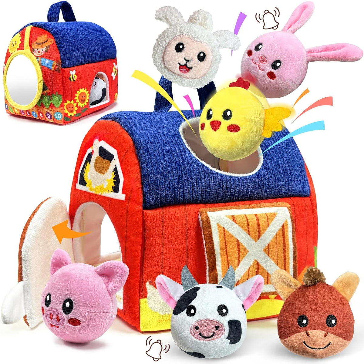 Juguetes para bebés de 6 a 12 meses - Juguete de granja para bebés...