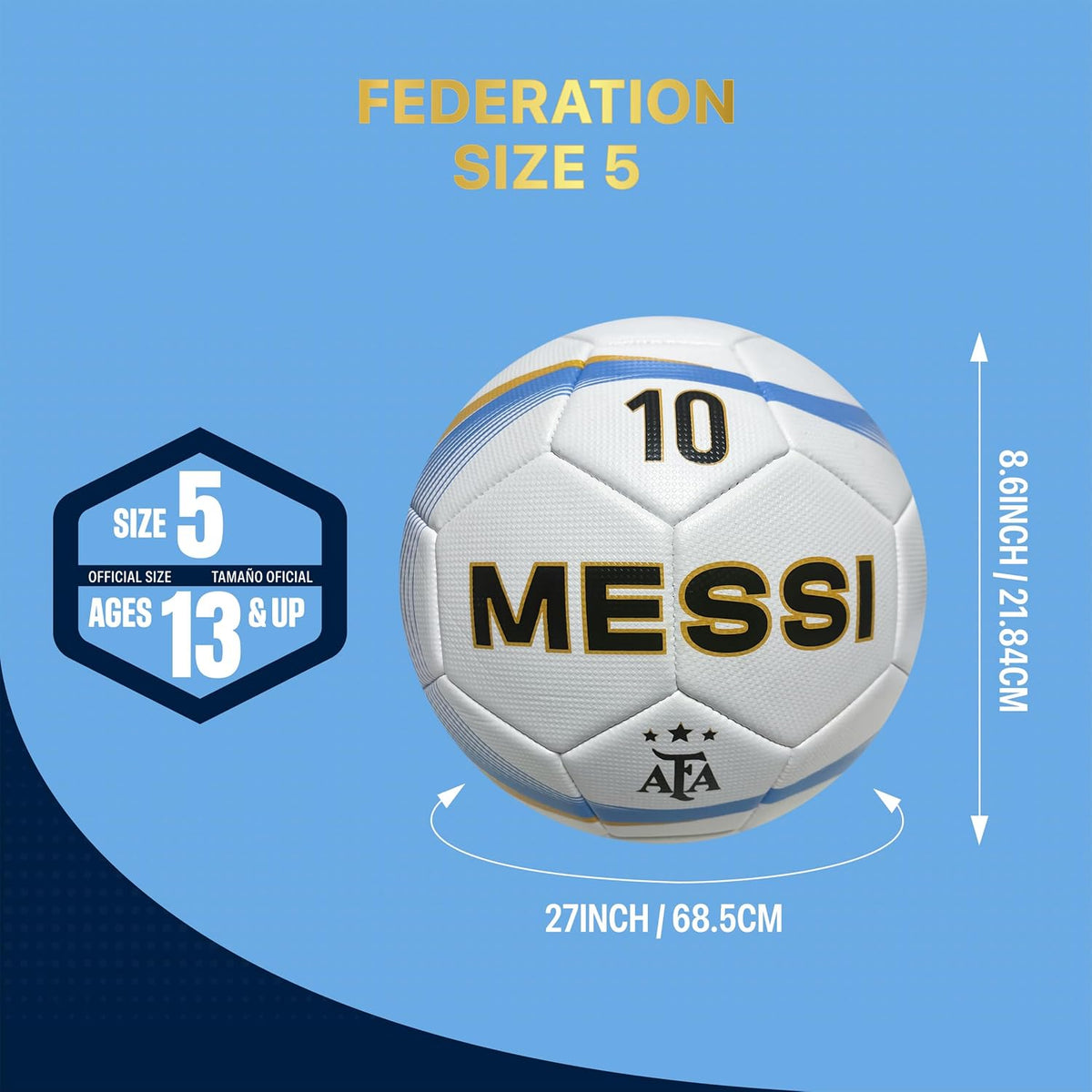 Icon Sports - Balón de fútbol oficialmente licenciado de la Asociac...