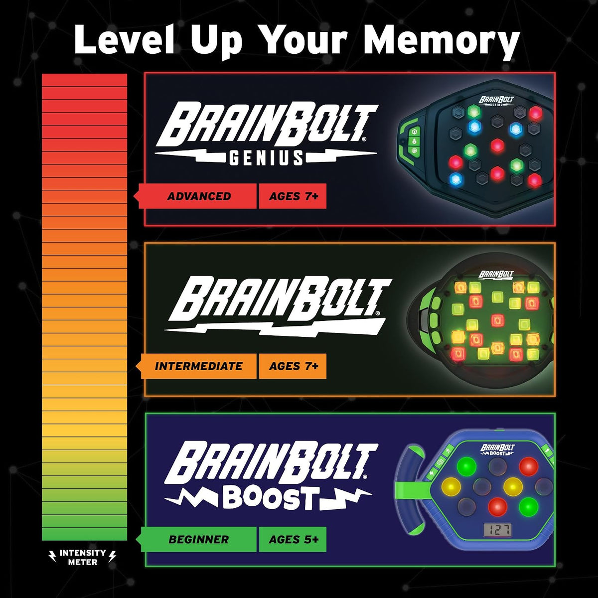 Educational Insights BrainBolt Boost - Juego de memoria con luz y s...