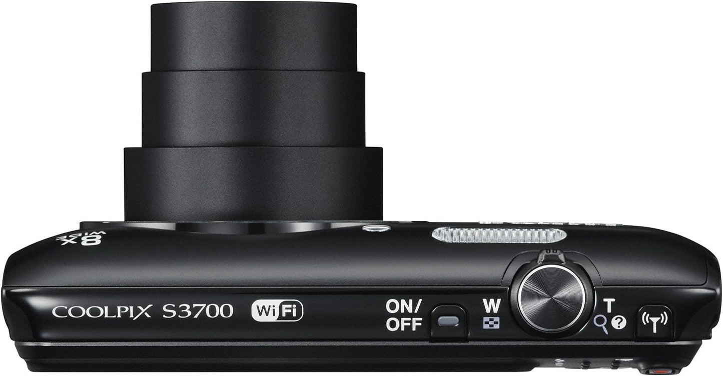 Nikon Cámara digital COOLPIX S3700 Negro Óptico 8X Zoom 20,05 millo...