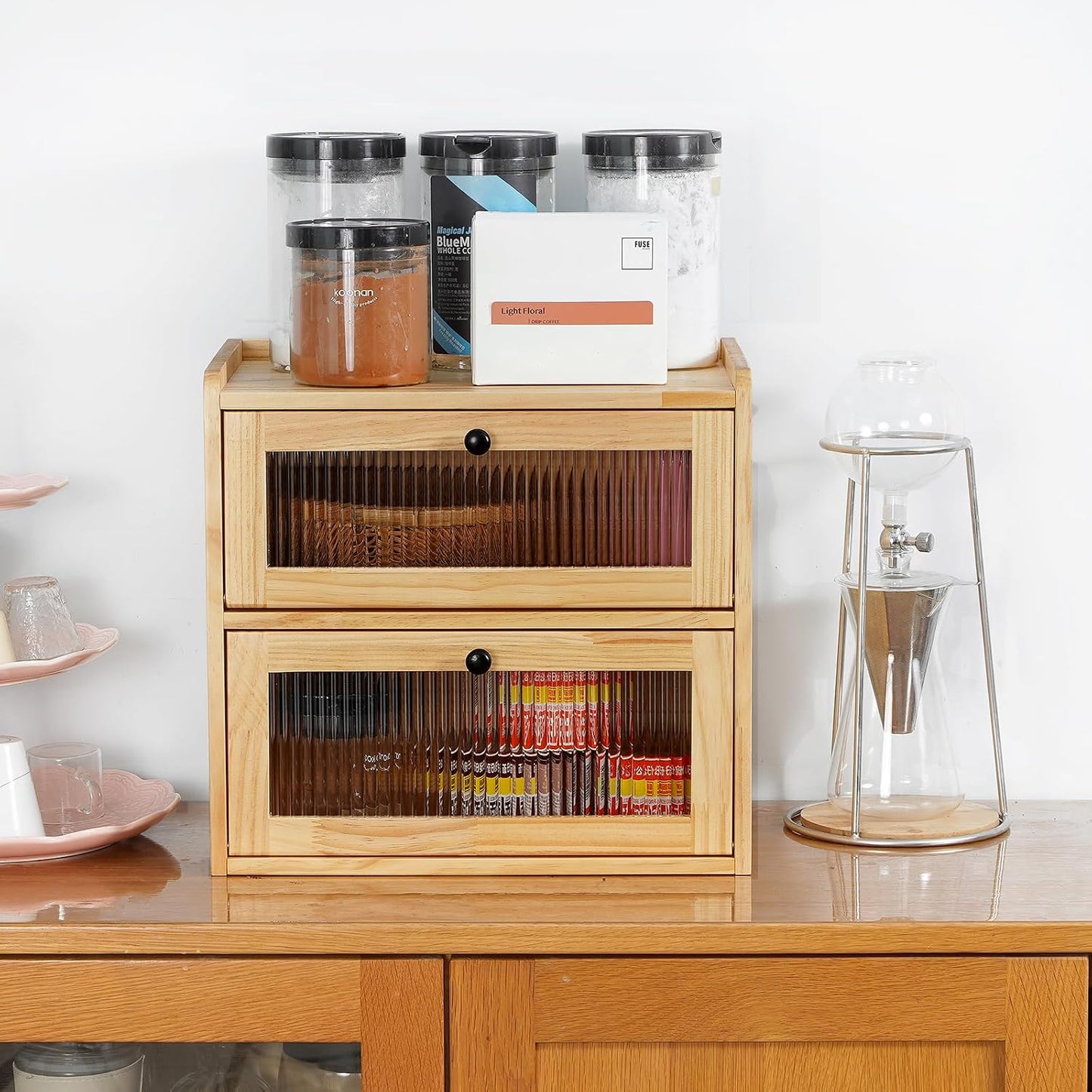 Sunhoo Panera para Encimera de Cocina Contenedor de Almacenamiento...
