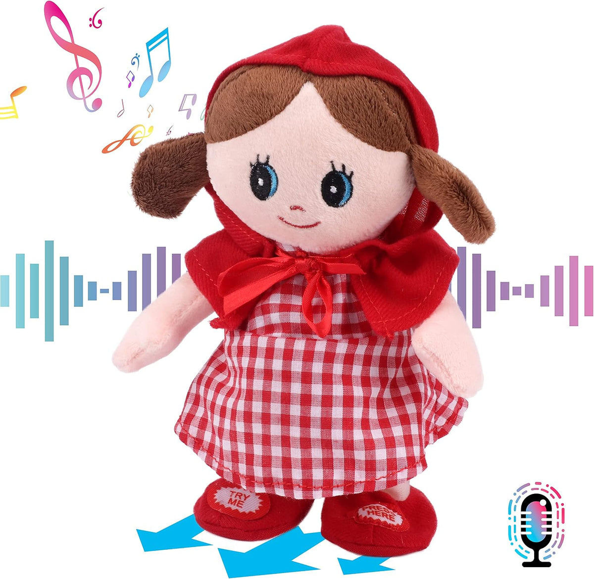 Hopearl Muñeca que Habla y Canta Repite Lo Que Dices Niña Caminante...