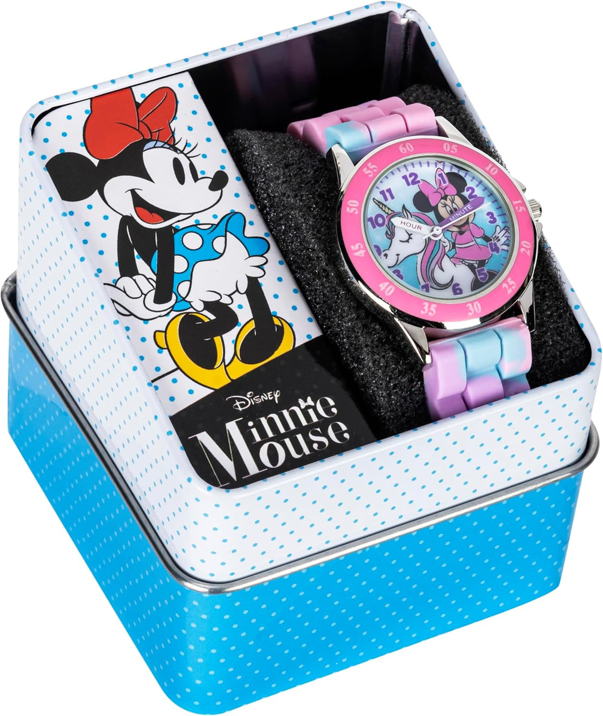 Reloj Minnie Mouse Time Teacher para niñas - Reloj analógico de apr...