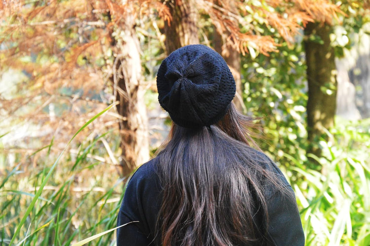 Gorro de Ganchillo Fino para Mujeres Verano Invierno Otoño Malla Ho...