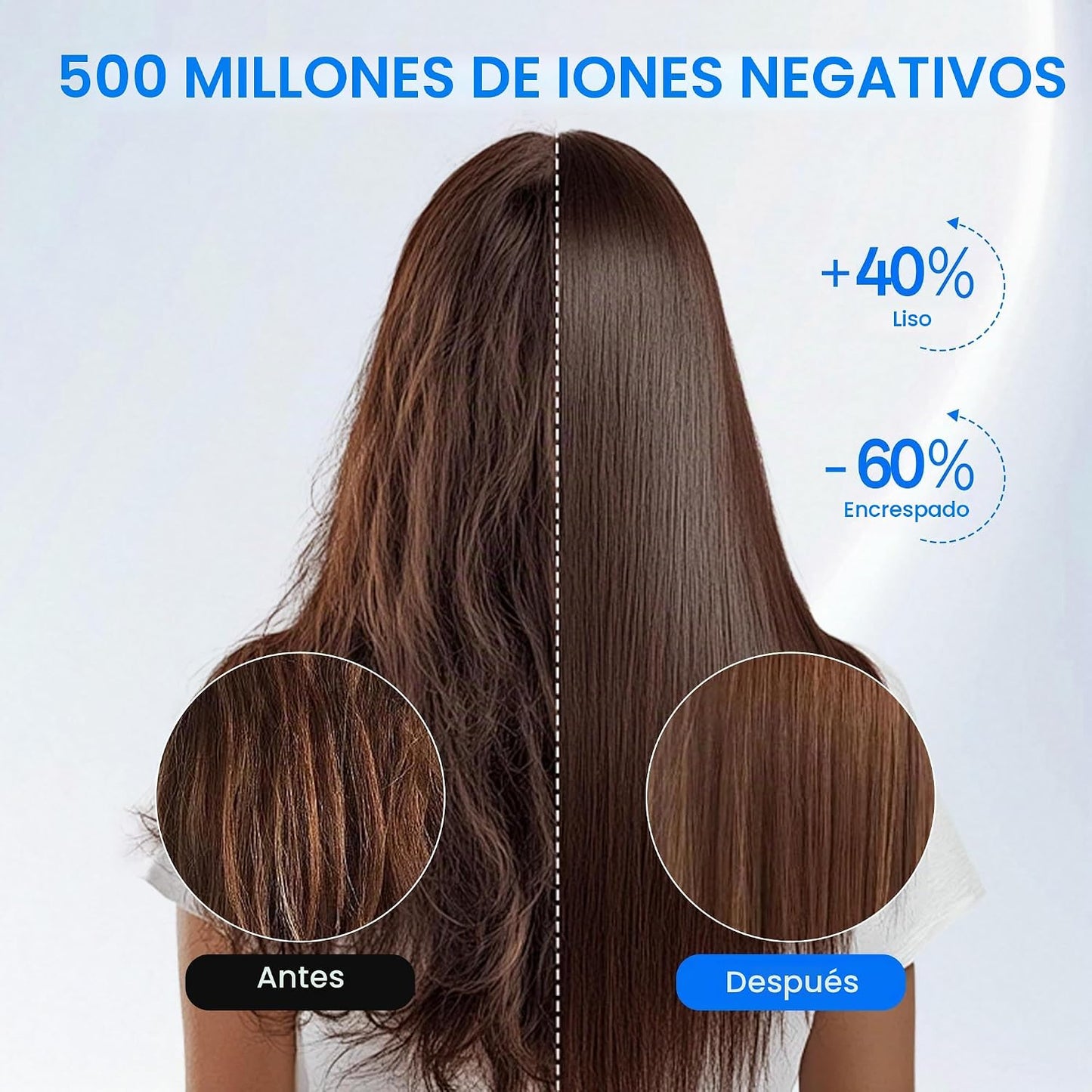 VAGARY Secador de pelo iónico de alta velocidad con difusor, 110000...