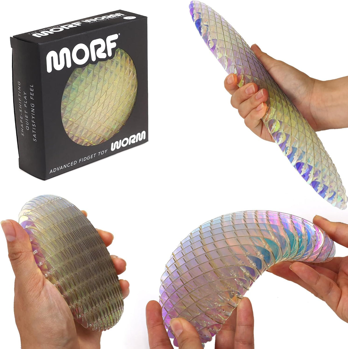 Morf Juguete de Gusano Fidget - Juguete Sensorial 3D Flexible de Ba...