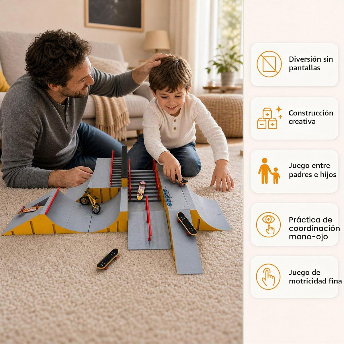 Juego de juguetes 14 en 1 para niños con 8 patinetas y bicicleta |...