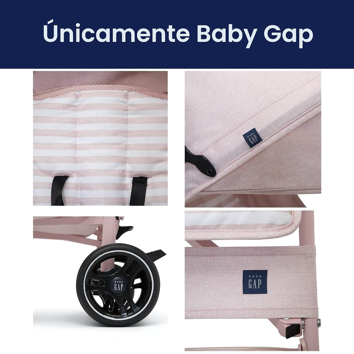 babyGap Classic Stroller - Cochecito ligero con reclinación, plegad...