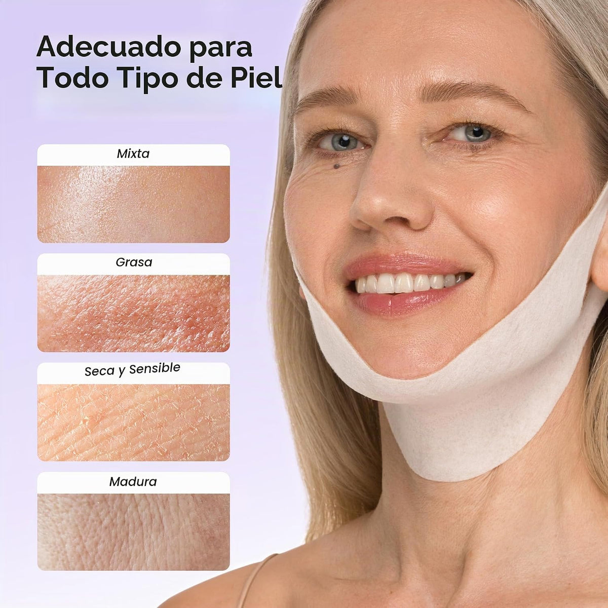 Máscara de elevación V Line de MAREE con ácido hialurónico \u2013 M...