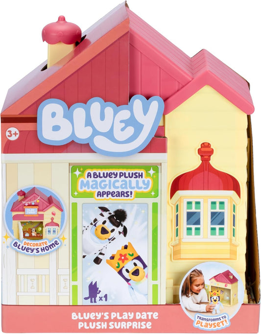 Bluey 's Play Date Plush Surprise - Juego de casa para niños pe...
