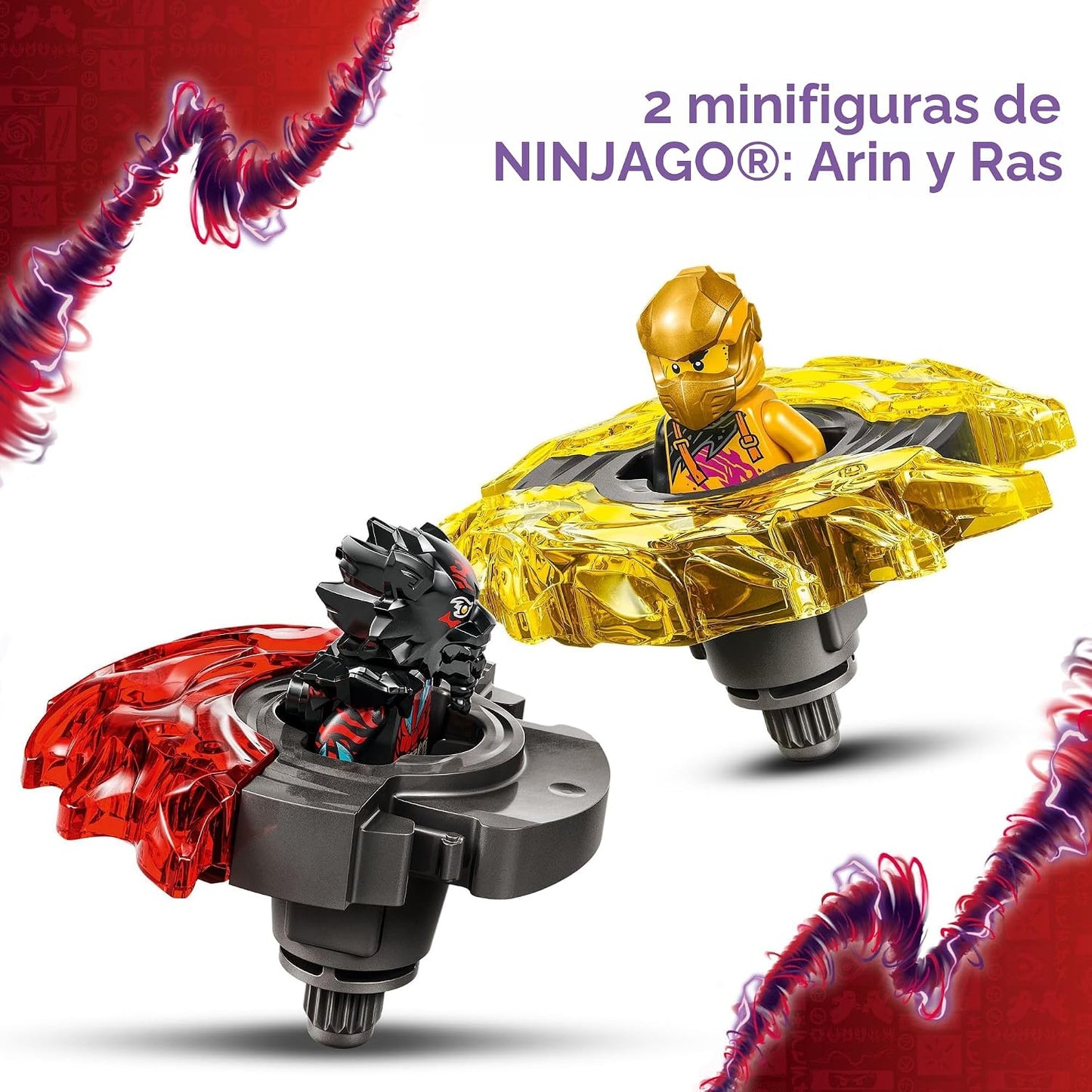 LEGO NINJAGO Paquete de Batalla Spinjitzu Dragón - Juguete de Const...