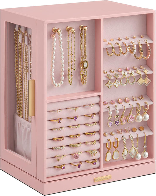 SONGMICS GISELLA Collection UJBC170R01 - Organizador de joyero gira...