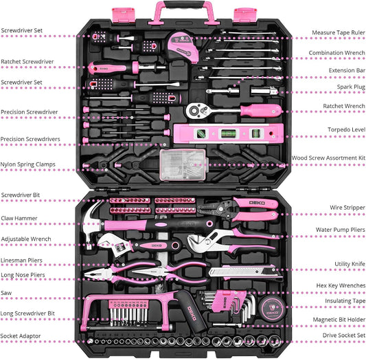 DEKOPRO Juego de herramientas: Kit de herramientas para el hogar de...