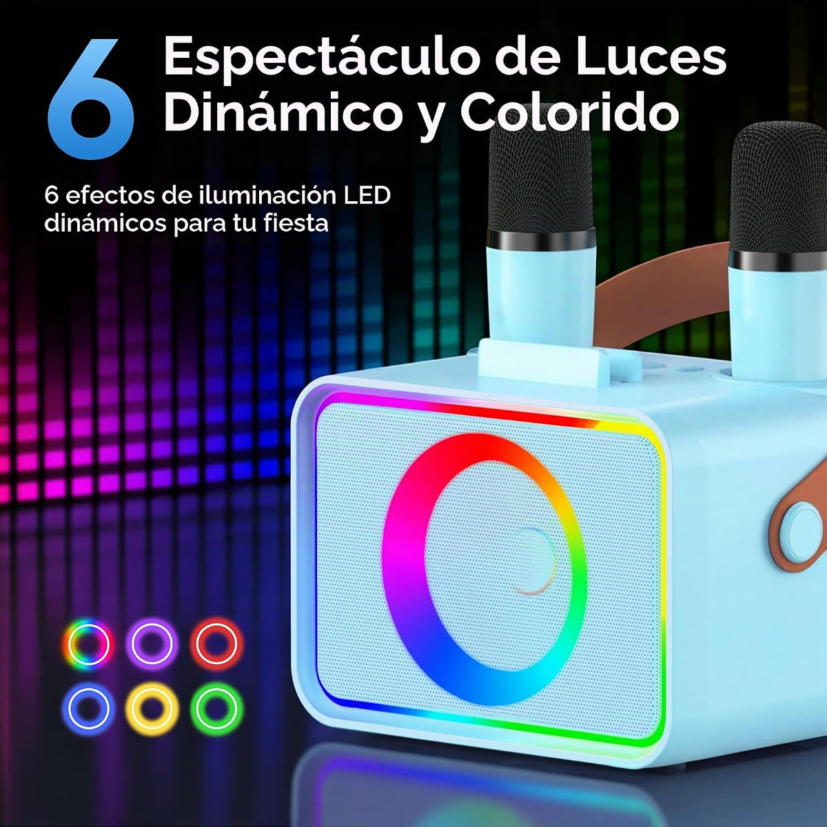 Máquina de karaoke para niños y adultos, altavoz Bluetooth portátil...