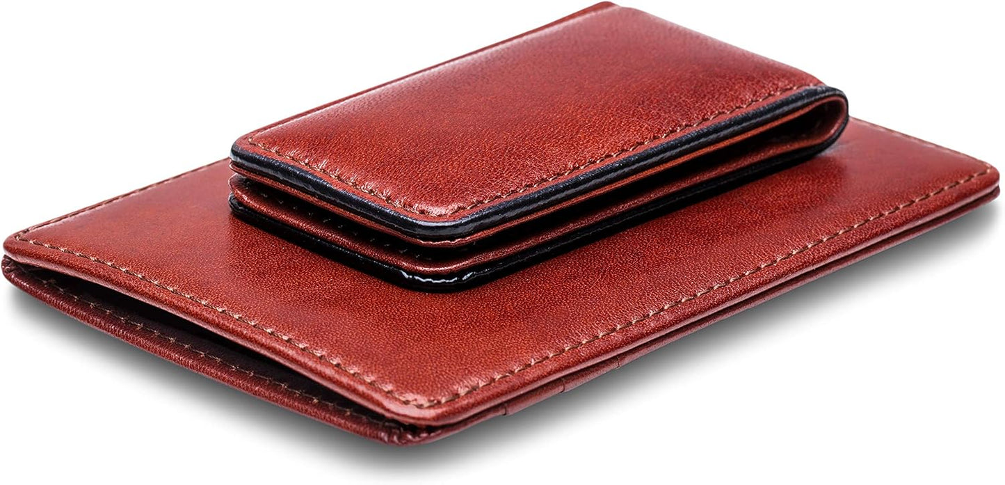Bosca Cartera con bolsillo frontal para hombre en piel vieja - RFID