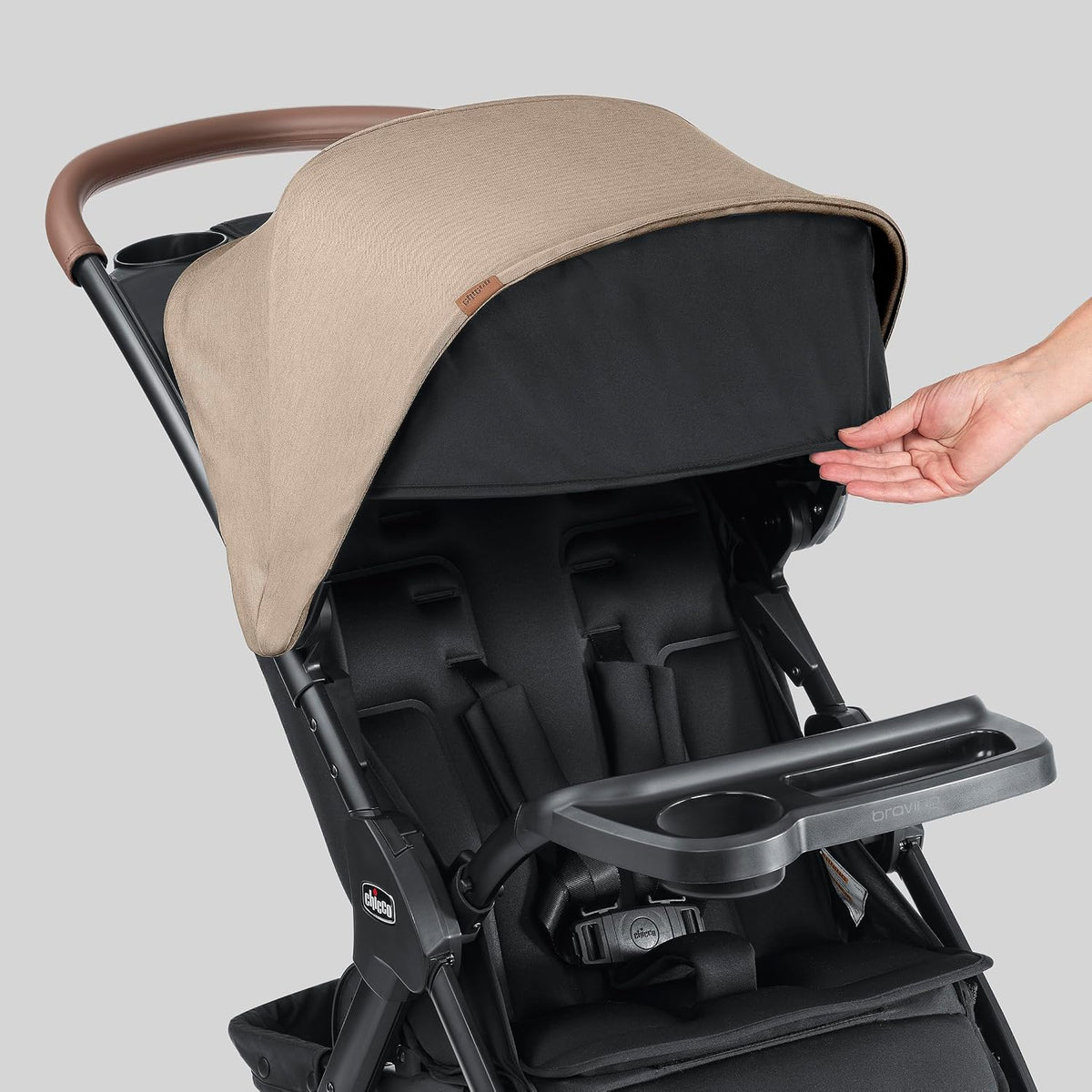 Chicco Bravino Plus - Cochecito ligero, cochecito de viaje compacto...